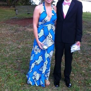 T-Bags Los Angeles Halter Maxi Dress